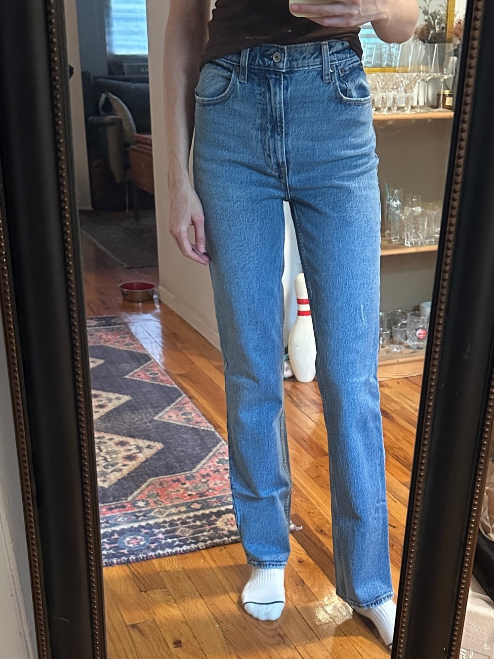 Abercrombie & Fitch 90s straight ultra high rise